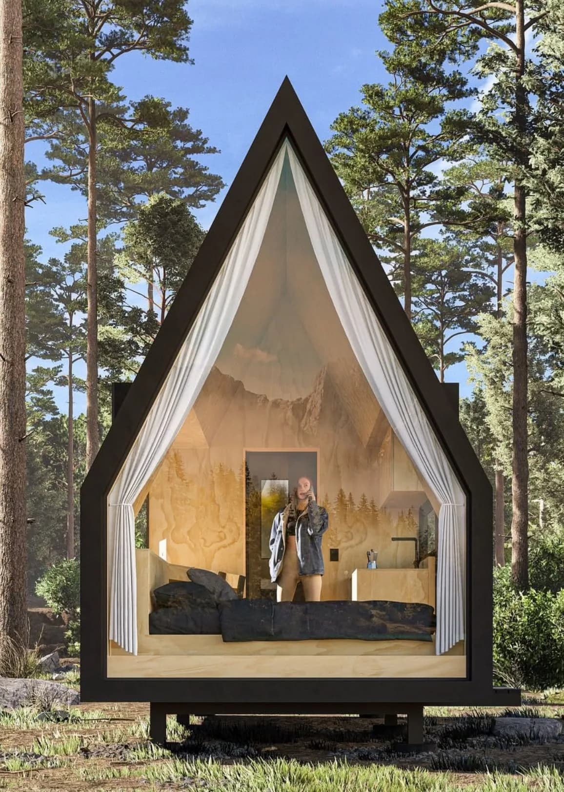 SHIFU Mini A-Frame modular home